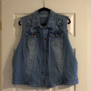 🔥Pretty Blue Jean Jacket Wm sz 2x🔥